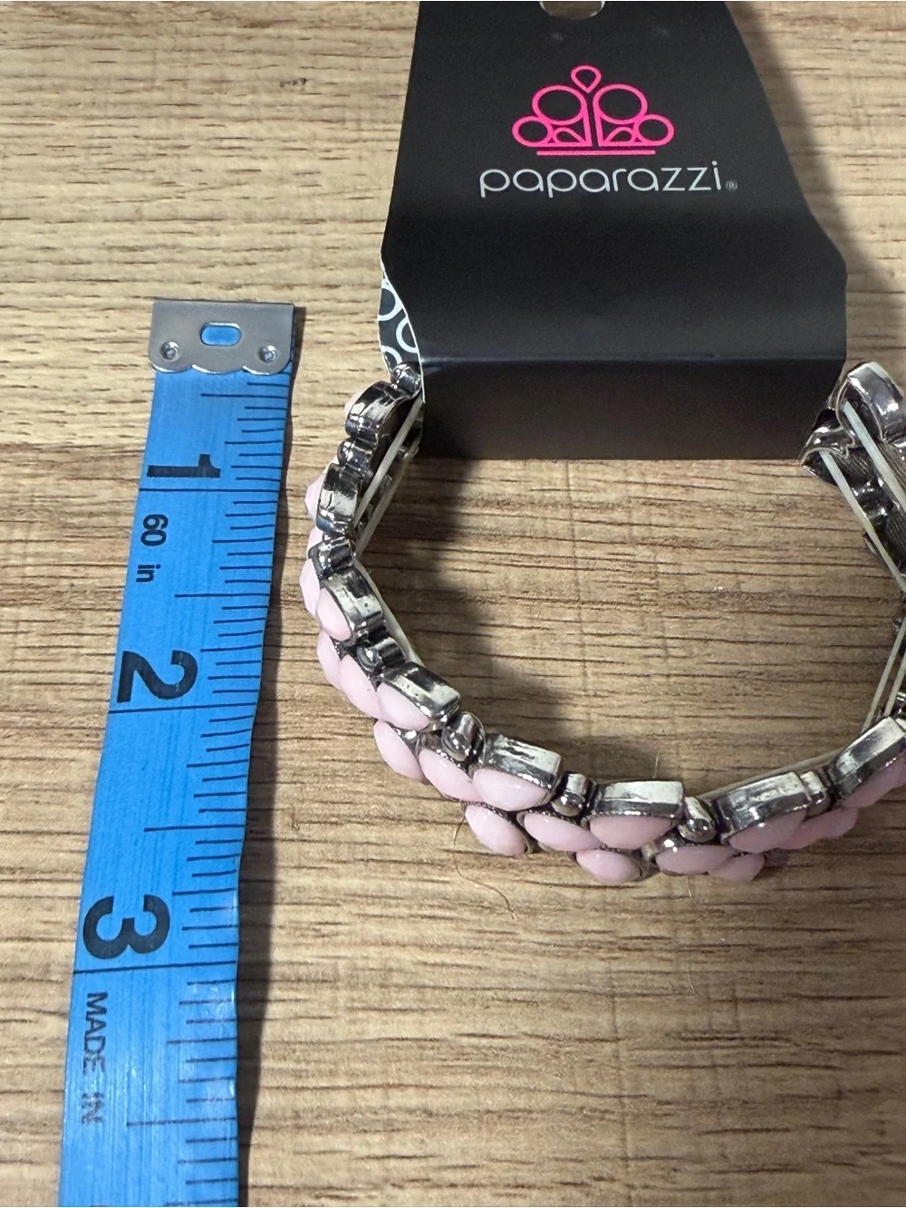 paparazzi Pink Teardrop Link Bracelet